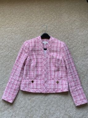 Pink tweed blazer